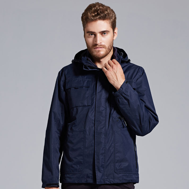 Men's Cotton Windbreaker - Black
