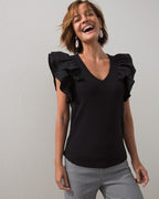 Unisex Urban Ribbed Knit T-Shirt