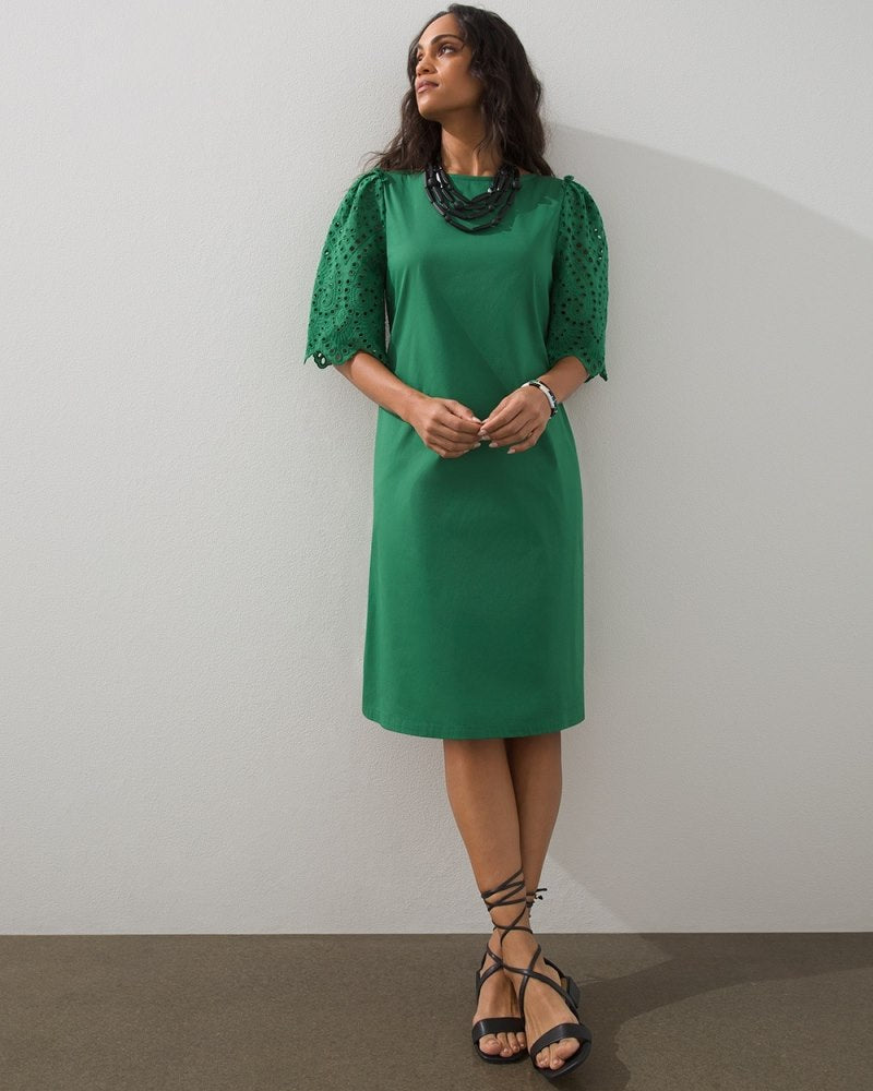 Unisex Chiffon Dress - Green