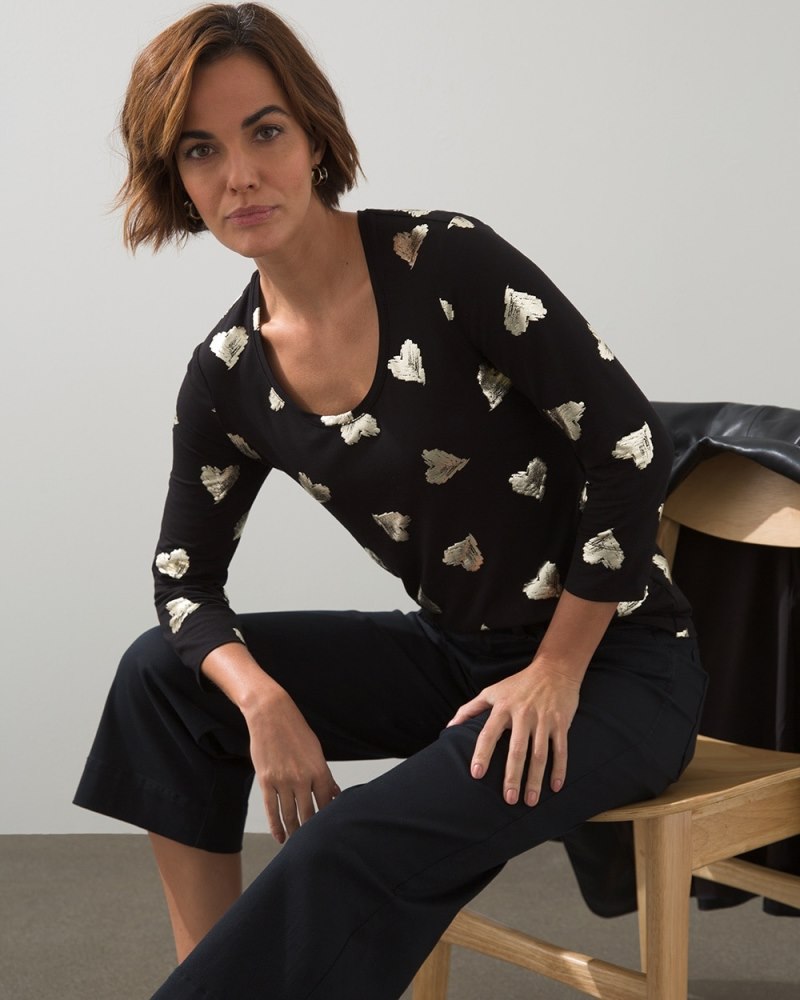 Unisex Modern T-Shirt in Black V5