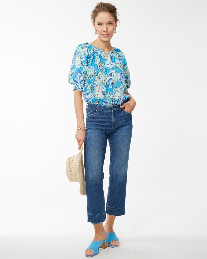 Unisex Classic Blouse in Blue