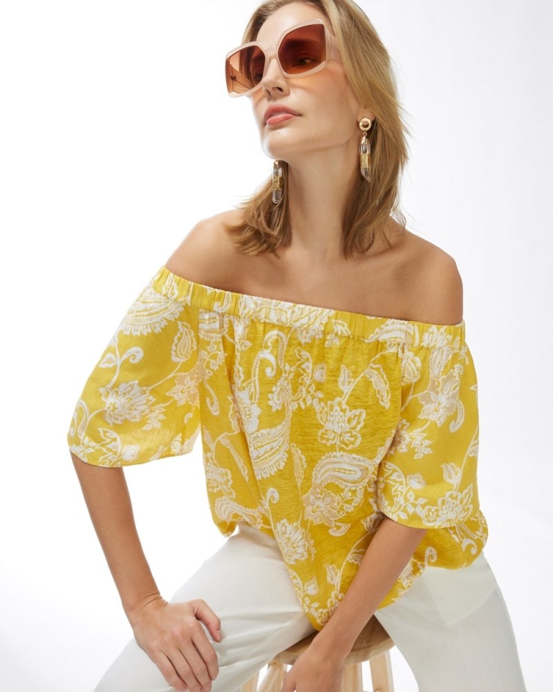 Unisex Linen T-Shirt - Yellow