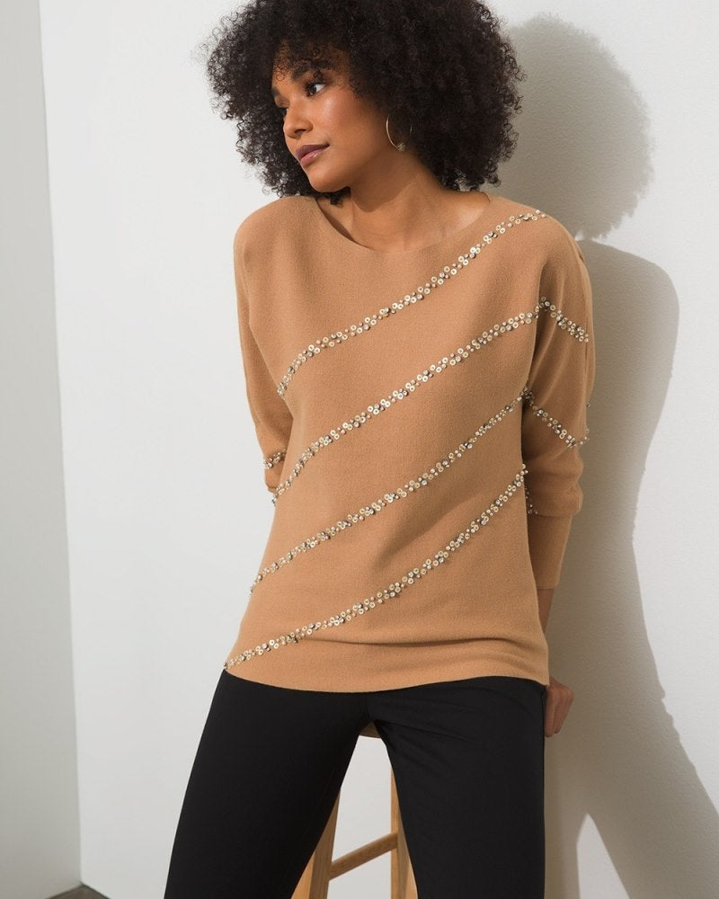 Unisex Cotton Sweater - Camel