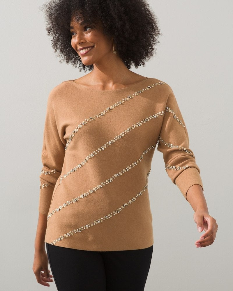 Unisex Cotton Sweater - Camel