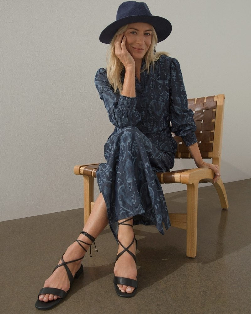 Unisex Chiffon Dress - Blue