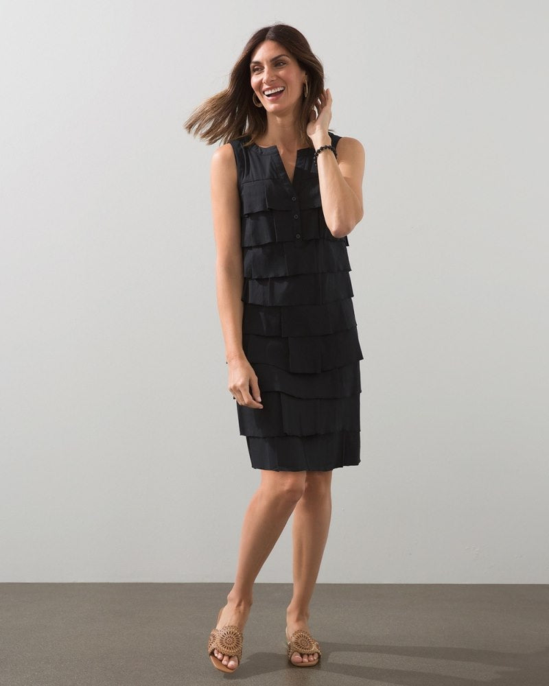 Unisex Modern Dress in Black V2
