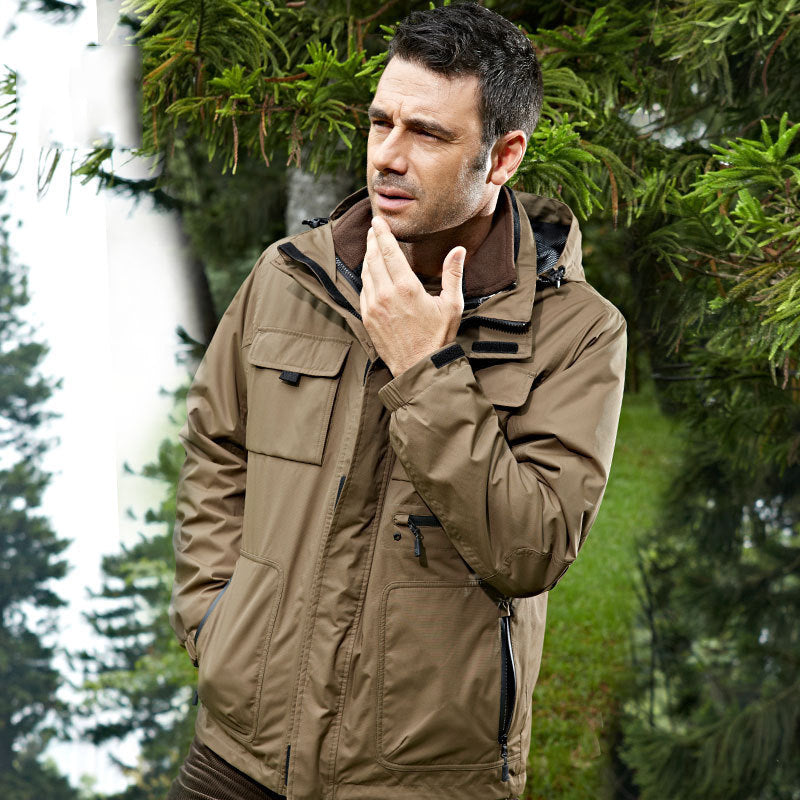 Men's Cotton Windbreaker - Black