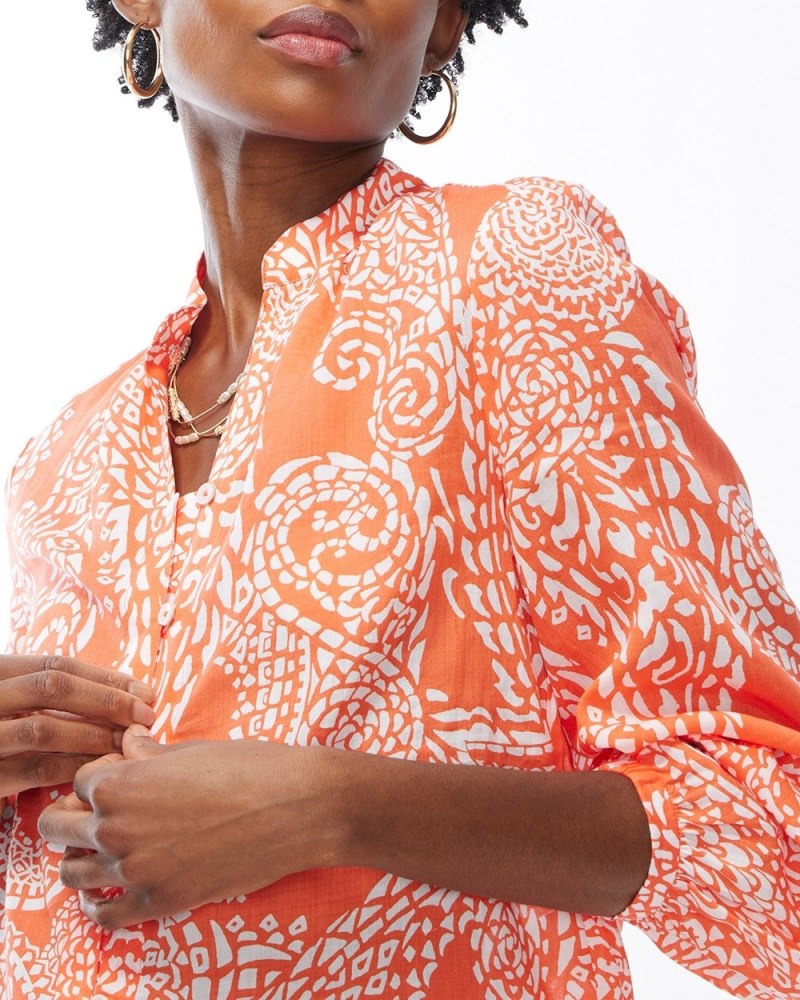Unisex Cotton Shirt - Orange