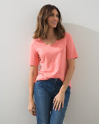 Unisex Modern T-Shirt in Burgundy
