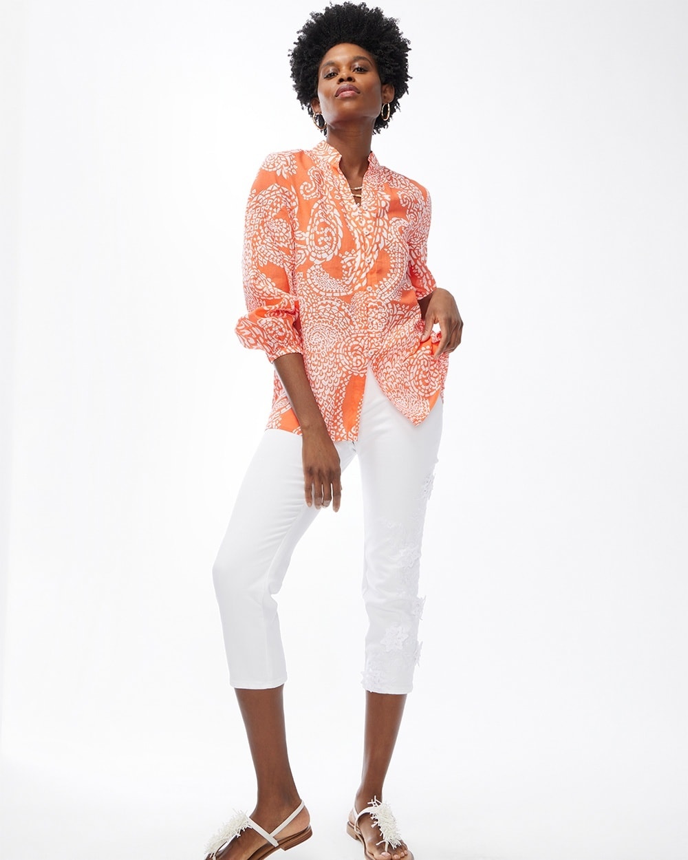 Unisex Cotton Shirt - Orange
