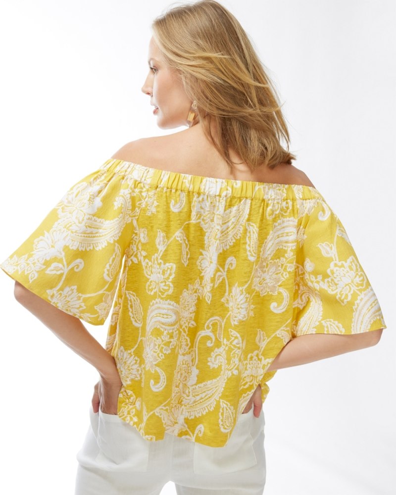 Unisex Linen T-Shirt - Yellow