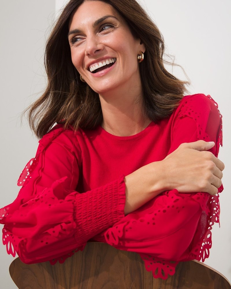 Relaxed Sweater for Everyone - Red