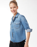 Everyday Denim Jacket for Everyone - Burgundy