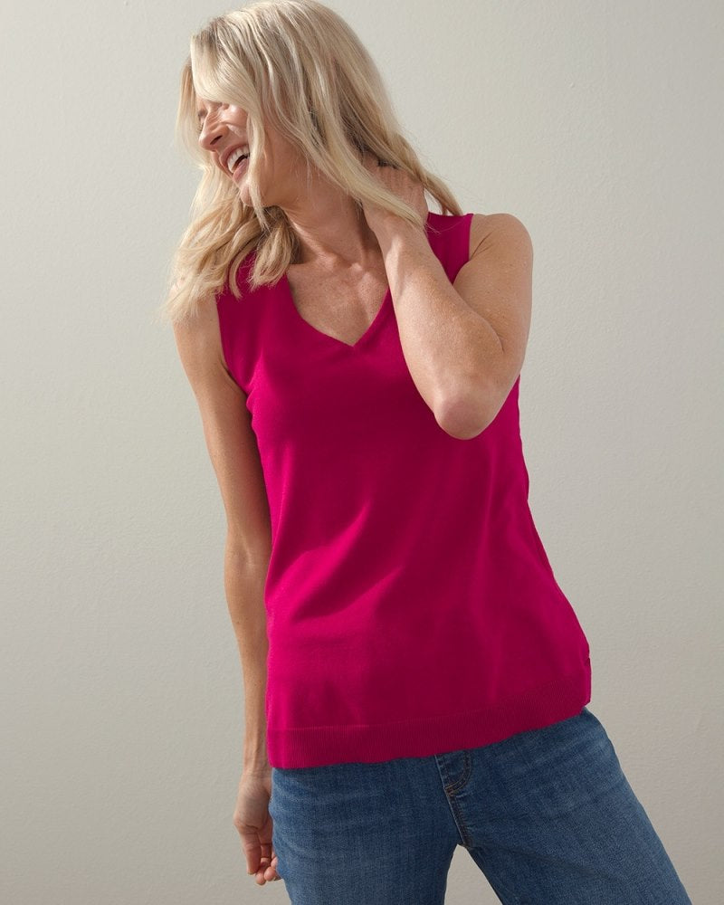 Unisex V-Neck Tank Top - Olive