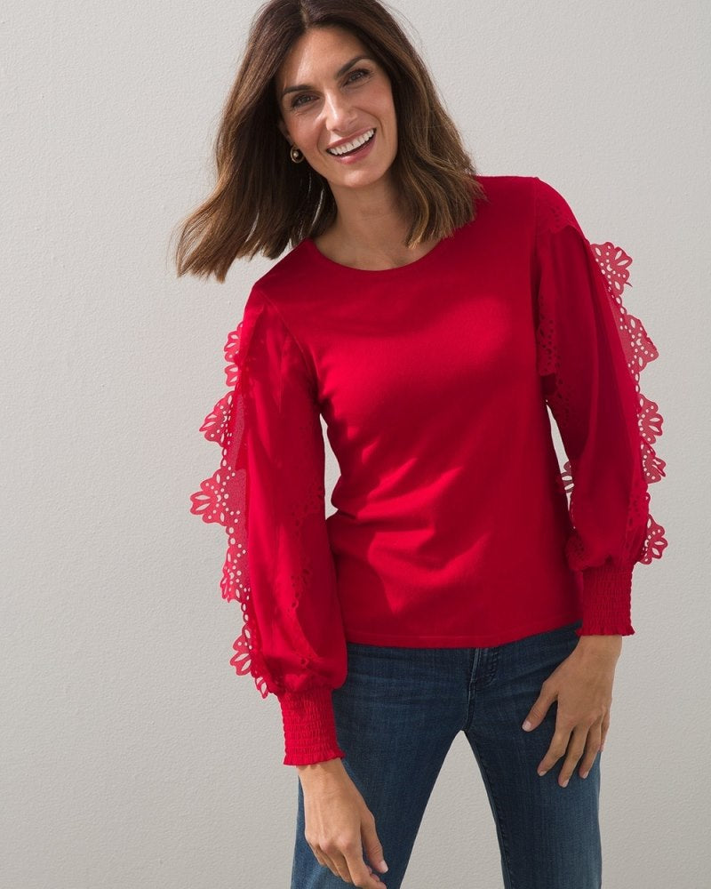 Relaxed Sweater for Everyone - Red