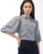 Unisex Linen Shirt - Navy