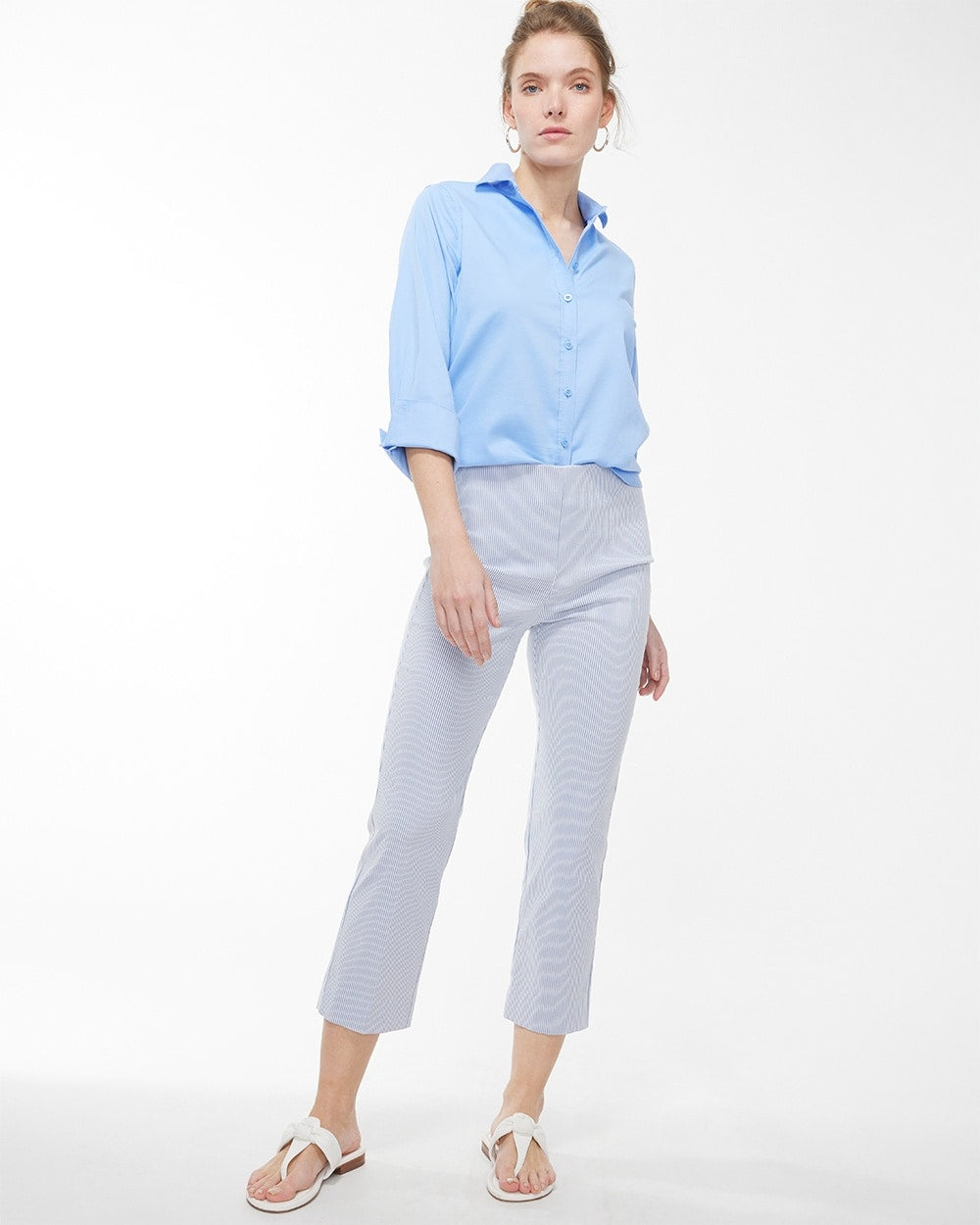 Unisex Cotton Twill Pants - Blue