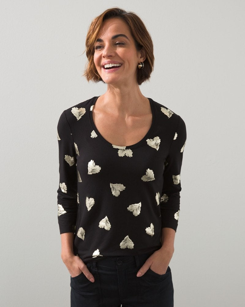 Unisex Modern T-Shirt in Black V5