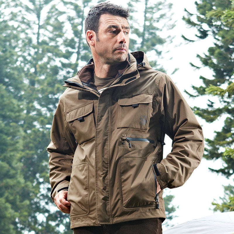 Men's Cotton Windbreaker - Black