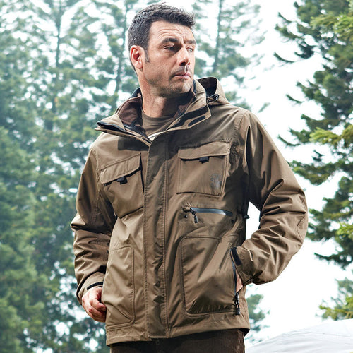 Men's Cotton Windbreaker - Black